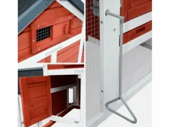 Sweeek Gallinero de madera con corral para 3 gallinas Rojo Best