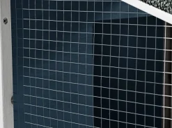 Vente-unique Gallinero de madera con valla - 4 gallinas - Alt. 108 cm - Azul y blanco - LEVAS Azul / Blanco Best