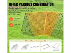 Cama De Animales De Compañía|Gallinero Portátil para Exteriores SucceBuy (600 × 400 × 61.5 cm)