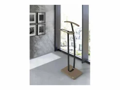 Galán De Noche|Galán 375 acabado lacado en color moka-negro, 115cm(alto) 48cm(ancho) 30cm(largo)