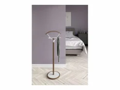 Galán 315 herraje metálicos lacado en color nogal/, 117cm(alto) 42cm(ancho )34cm(l Blanco Discount