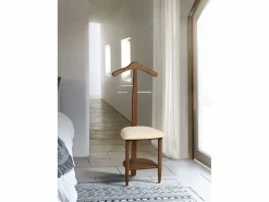 Herdasa Galán de noche - A105cm x L45cm x F41cm - haya maciza nogal - Sedie Marru00f3n Best