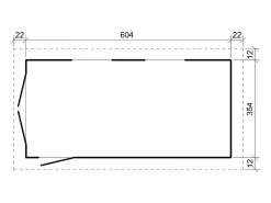 Garaje de calidad premium - 21 m² / L378 x L648 cm - M992B^Timbela Clearance