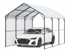 Garaje Metálico Robusto para Coches SucceBuy, 305 x 457 cm, Abriego Exterior Robusto para Coches y Barcos^ New