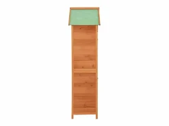 - Armario de almacenamiento para jardín marrón 42,5x64x190 cm^Garden Furniture Discount