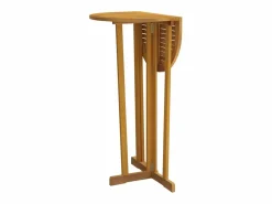 - Mesa de bar plegable madera maciza de teca 90x65x105 cm^Garden Furniture Clearance