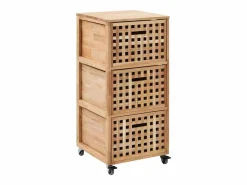 Garden Furniture Columna De Baño|- Mueble de baño madera maciza de nogal 41x41x91 cm