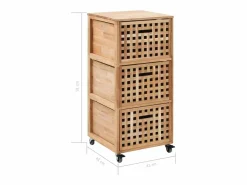 Garden Furniture Columna De Baño|- Mueble de baño madera maciza de nogal 41x41x91 cm