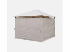 Gazebo de jardín con cortinas 3x3m^Sweeek