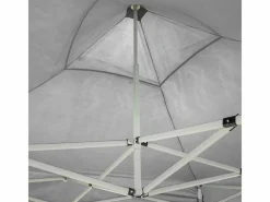 Gazebo plegable de 3 x 6 pulgadas recubierto de PVC impermeable Blanco Sale