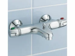 Essebagno Grifo|Glam mezclador para bañera y ducha termostático cromado Huber