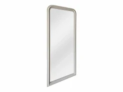 OZAIA Gran espejo de madera de paulownia - L. 80 x H. 180 cm - mate - HELOISE Blanco Sale