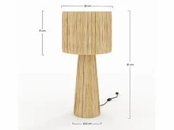Rendez-Vous Déco Gran lámpara de hoja de palma - Soléa Beige New