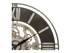 Atmosphera Reloj De Pared|Gran Reloj de Pared de Metal Dorado D 70 cm Soul - Silencioso y de Moda