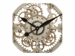 Atmosphera Reloj De Pared|Gran Reloj de Pared de Metal Dorado D 70 cm Soul - Silencioso y de Moda