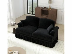 Gran Sofá 2 Plazas Chenille - Con Funda Extraíble y 2 Cojines - 194x83.5x93cm -^DripeX Best