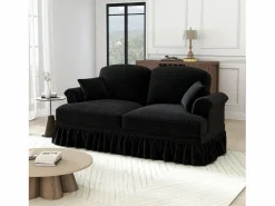 Gran Sofá 2 Plazas Chenille - Con Funda Extraíble y 2 Cojines - 194x83.5x93cm -^DripeX Best