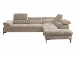Gran sofá cama rinconera derecha de terciopelo SEPINA de Pascal Morabito^Vente-unique Outlet