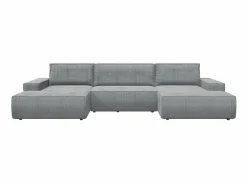 Gran sofá cama rinconera panorámico de pana AMELIA^Vente-unique Sale