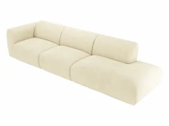 Maison Céphy Sofás Y Sillones|Todos Los Sofás|Gran sofá de 5 plazas con reposabrazos izquierdo de pana POGNI de