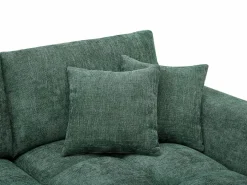 Vente-unique Sofá Xxl|Gran sofá rinconera en tela texturizada BERENIA