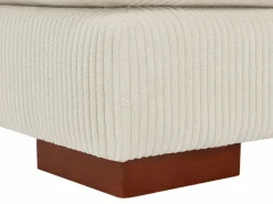 Vente-unique Gran sofá rinconera panorámico de pana SPERONE Beige Online