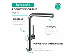 HANSGROHE Grifo De Cocina|Grifo de cocina con ducha Talis M54 270 cromo