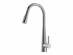 Vente-unique Grifo De Cocina|Grifo de cocina con ducha extraíble de acero inoxidable - Cromado - RONA