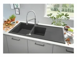 GROHE Grifo de cocina Get con ducha extraíble profesional Gris claro Online