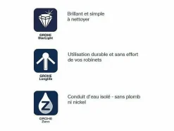 GROHE Grifo de cocina Start Curve Quickfix cromado Gris claro Clearance
