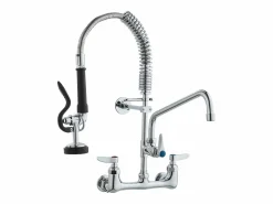 Grifo de Cocina SucceBuy para Fregadero de Montaje en Pared - Con Rociador de Prelavado, 53.3 cm Plateado Best