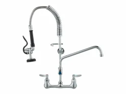 Grifo de Cocina SucceBuy para Fregadero de Montaje en Pared - Con Rociador de Prelavado, 63.5 cm Plateado Best