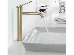 Rea Grifo|Grifo De Lavabo Js-B311-1Bg Clif High Brush Gold