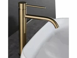 Rea Grifo|Grifo De Lavabo Lungo High Brush Gold