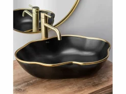 Rea Grifo|Grifo De Lavabo Lungo High Brush Gold