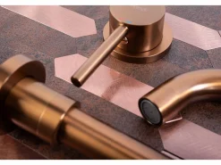 Rea Grifo|Grifo Empotrado Oculto Lungo Long Brush Copper + Box