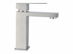 Shower & Design Grifo mezclador de acero inoxidable, acero inoxidable cepillado, Largo: 5 cm x Altura: 17,3 cm x Pr. : 15,2 cm, CANILAS Plateado Clearance