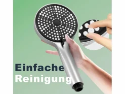 Grifo mezclador de baño con ducha de mano, grifo de pared de acero inoxidable, monomando, instalación vista para baño^NETTLIFE Hot