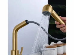 Grifo Para Cocina Troy Brush Gold^Rea Best