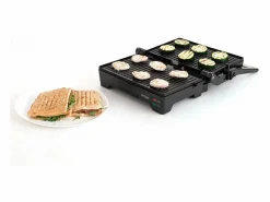 Grill doble placa Gallery Dcook 1600W tapa basculante^