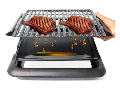 Plancha Cocina|Grill eléctrico BN3673 parrilla antiadherente 1250W