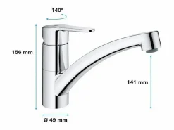 Start Eco Quickfix grifo de cocina con caño bajo^GROHE Discount