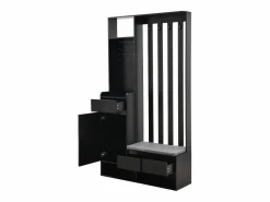 Guardarropa con 3 cajones, 1 puerta y zapatero - 100 x 35 x 180 cm - MDF -^Merax Best