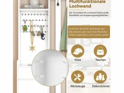 Merax Guardarropa con 3 cajones, 1 puerta y zapatero - 100 x 35 x 180 cm - MDF - Blanco Sale