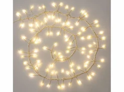 Guirnalda Alambre LED Cromada Batería 1m Racimo 2700K Cálido^Ledkia Clearance