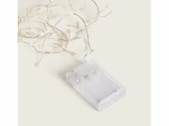 Guirnalda Alambre LED Cromada Batería 1m Racimo 2700K Cálido^Ledkia Clearance