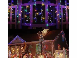 Guirnalda de luces LED de 100 m y 600 luces LED para bodas, carnavales, exteriores, interiores y jardines, multicolor^ New