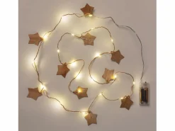 Ledkia Guirnalda de Luces LED Estrella Madera con Batería 2,2m 3000K Cálido Blanco Online
