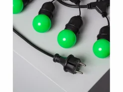 Guirnalda Exterior con Bombillas LED E27 5.5m IP65 Negro Verde^Ledkia Hot