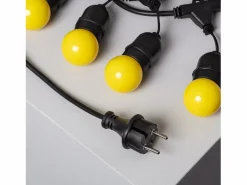Ledkia Guirnalda Exterior con Bombillas LED E27 5.5m IP65 Negro Amarillo Multicolor
